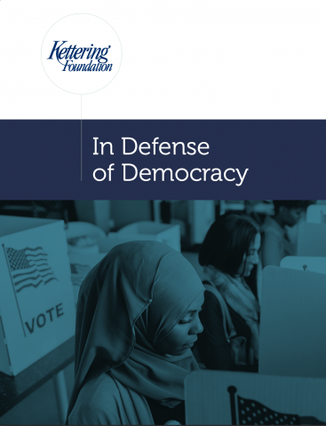 Publication cover: In Defense of Democracy